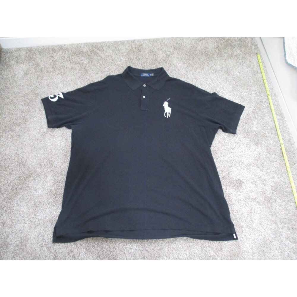Polo Ralph Lauren Big Pony 3 Mens 3XLT Shirt Big Tall Black polo shirt